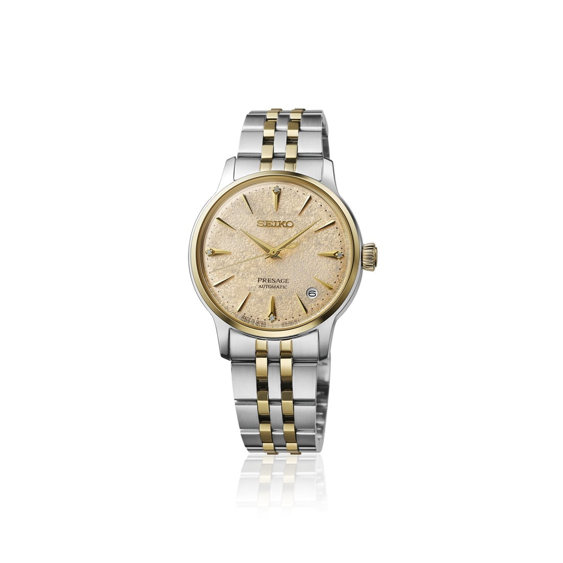 Оригинальные часы Seiko Seiko Presage Cocktail Time SRPL64 механические калибр механизма 4r35 общий вид