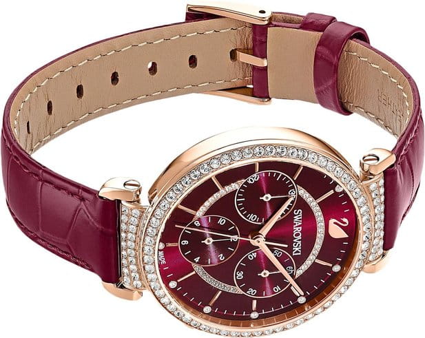 Swarovski Swarovski Passage Chrono 5580345 женские часы бордовый циферблат на запястье