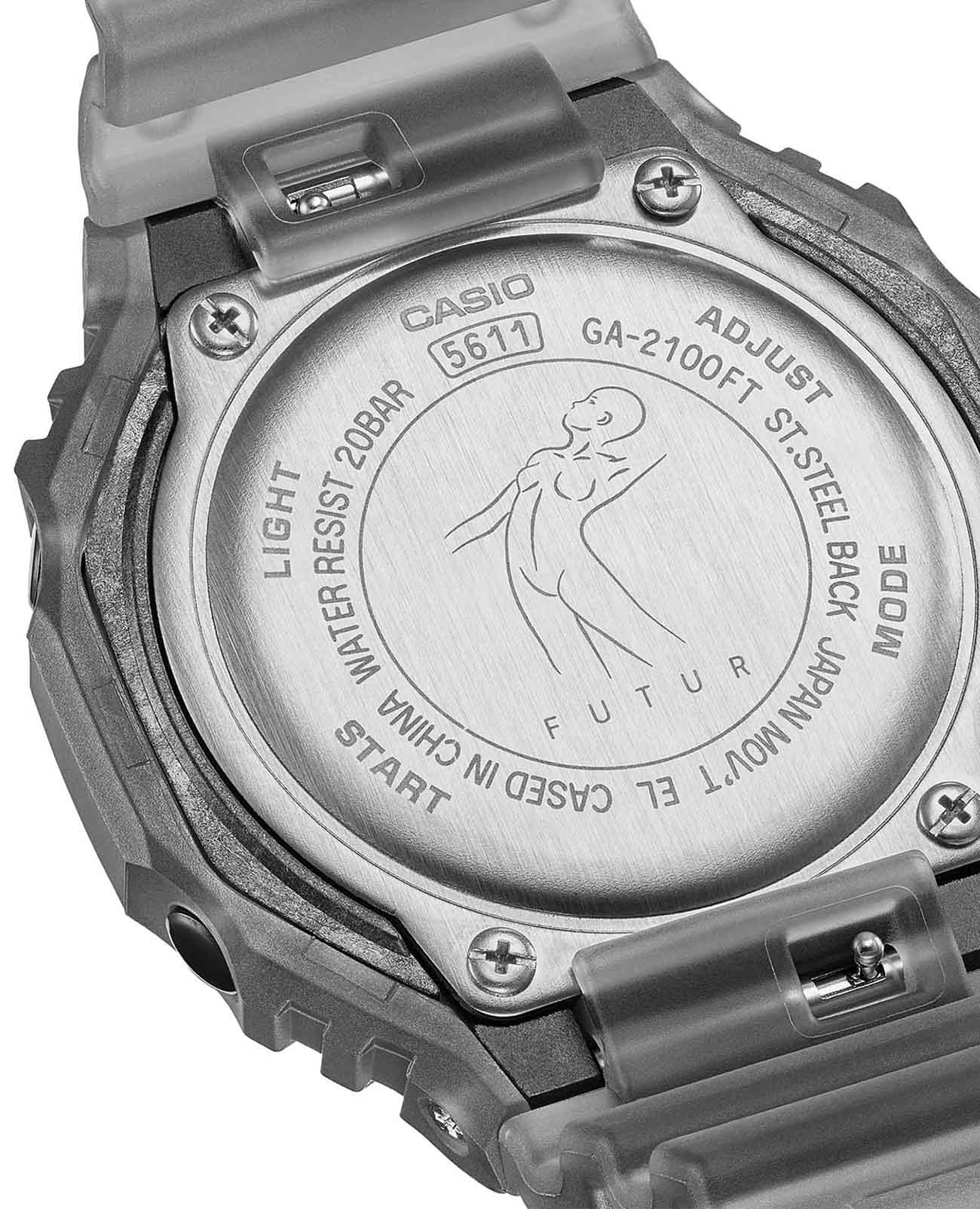 Оригинальные часы Casio Casio G-Shock GA-2100FT-8A электронные калибр механизма  общий вид