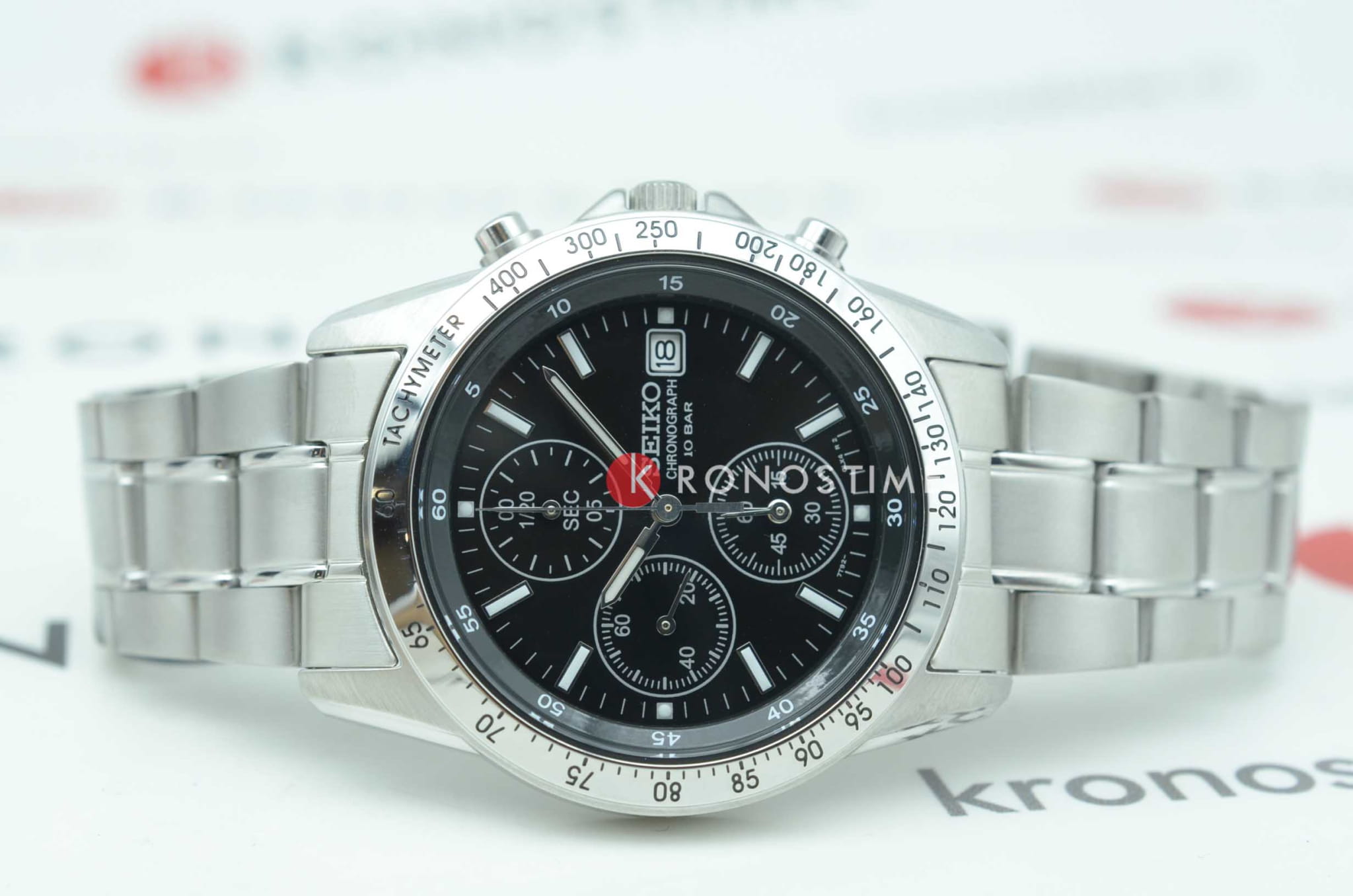 Оригинальные часы Seiko Seiko Spirit Chronograph SBTQ041 кварцевые калибр механизма 7t92 общий вид