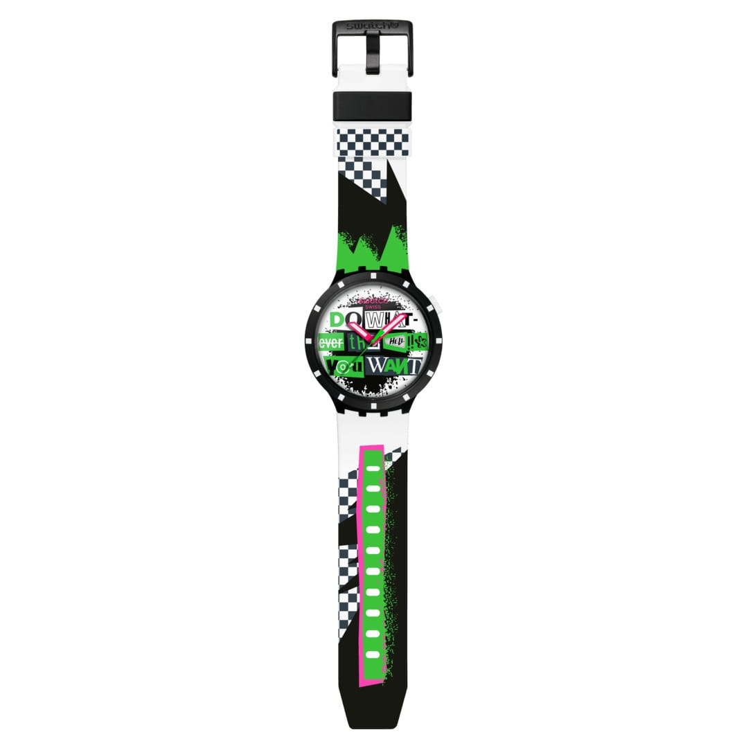 Оригинальные часы Swatch Swatch Lash Out SB03B701 кварцевые калибр механизма  общий вид