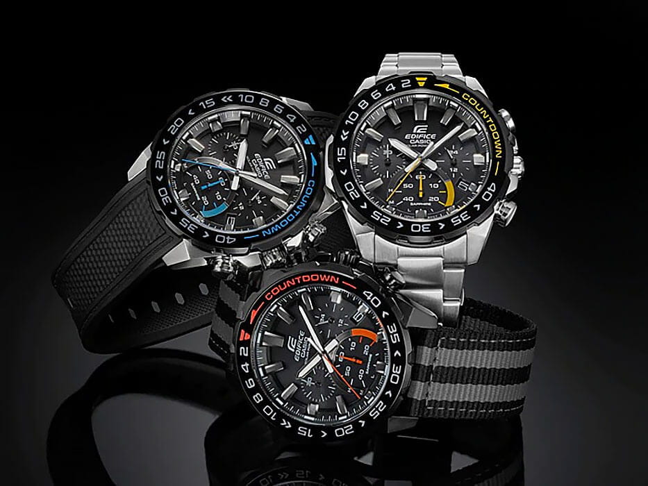 Casio Casio Edifice EFS-S550BL-1A мужские часы черный циферблат на запястье