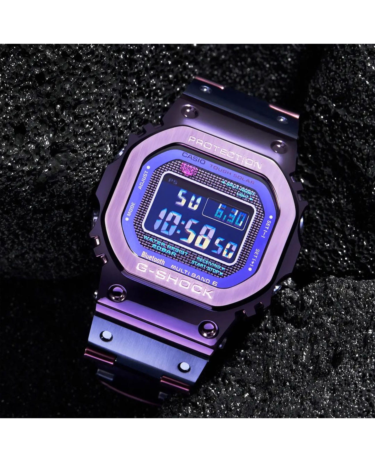 Casio Casio G-Shock GMW-B5000PB-6 - наручные мужские часы наручные часы в перспективе  циферблат