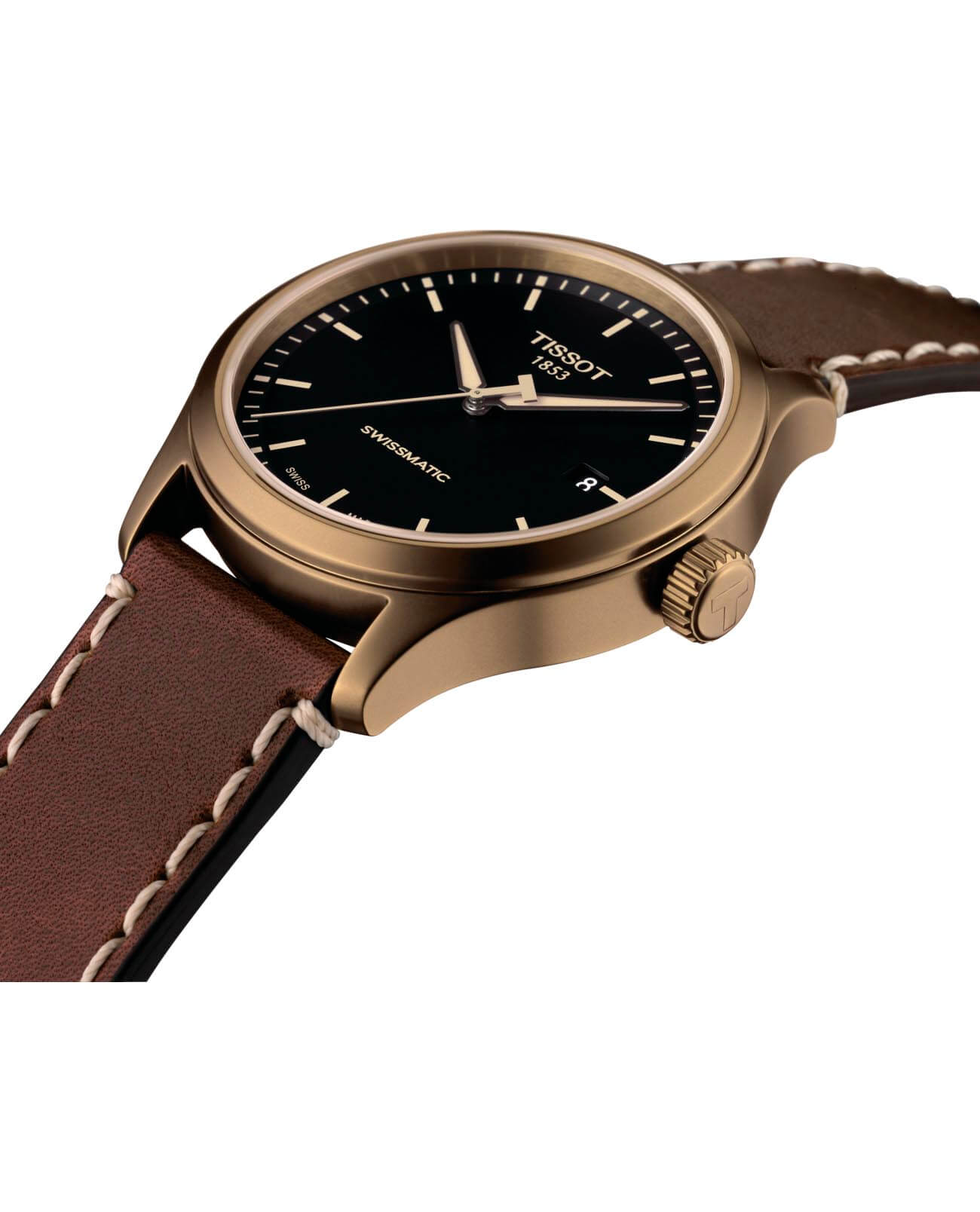 Tissot Tissot Gent XL Swissmatic T116.407.36.051.00 мужские часы черный циферблат на запястье