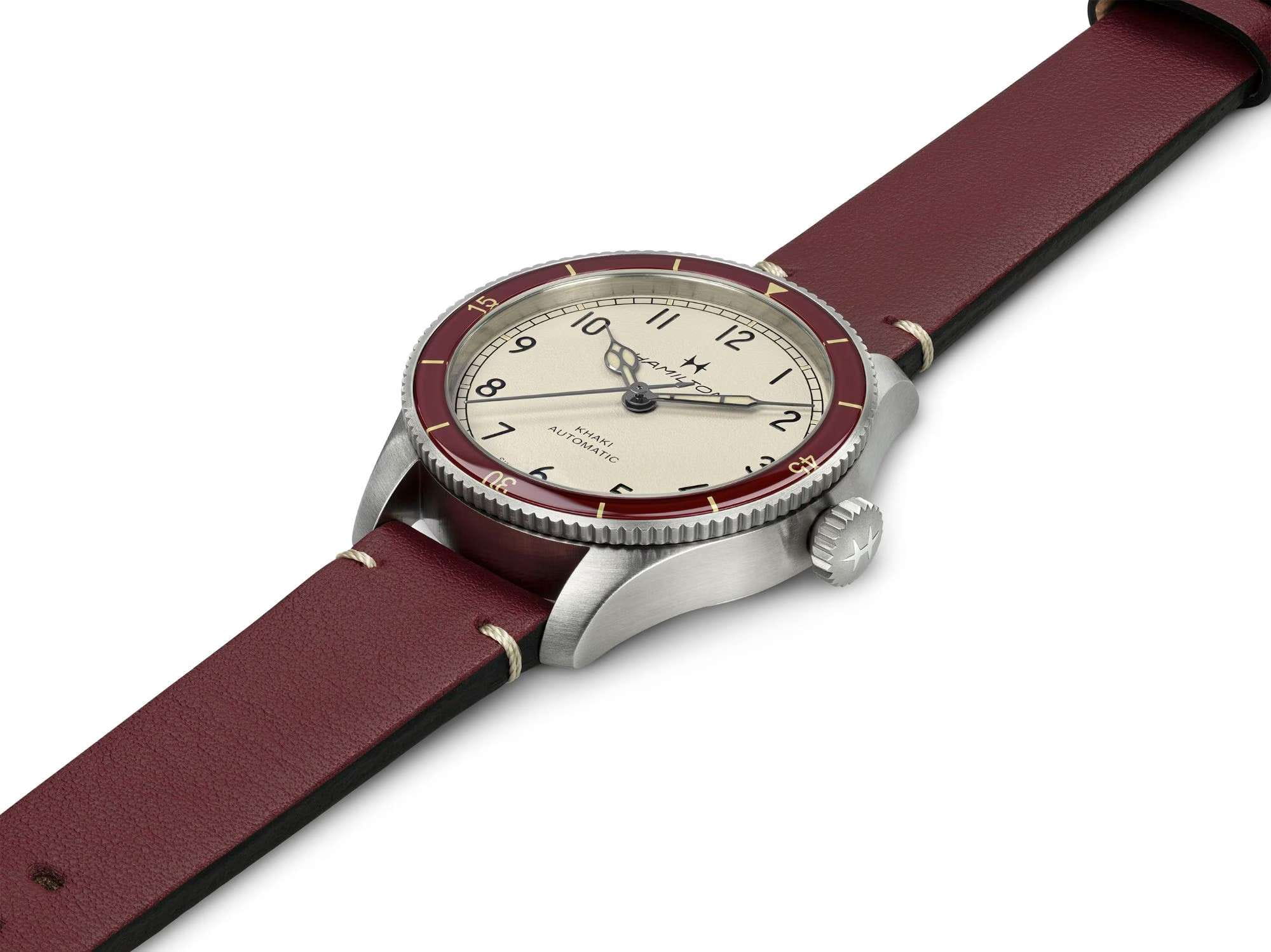 Оригинальные часы Hamilton Hamilton Khaki Aviation Pilot Pioneer Auto 38mm H76265810 механические калибр механизма h-10 общий вид