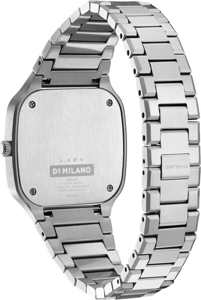 D1 Milano D1 Milano Square Disco Grey SQBL01 кварцевые женские часы часы крупный план серебристый циферблата
