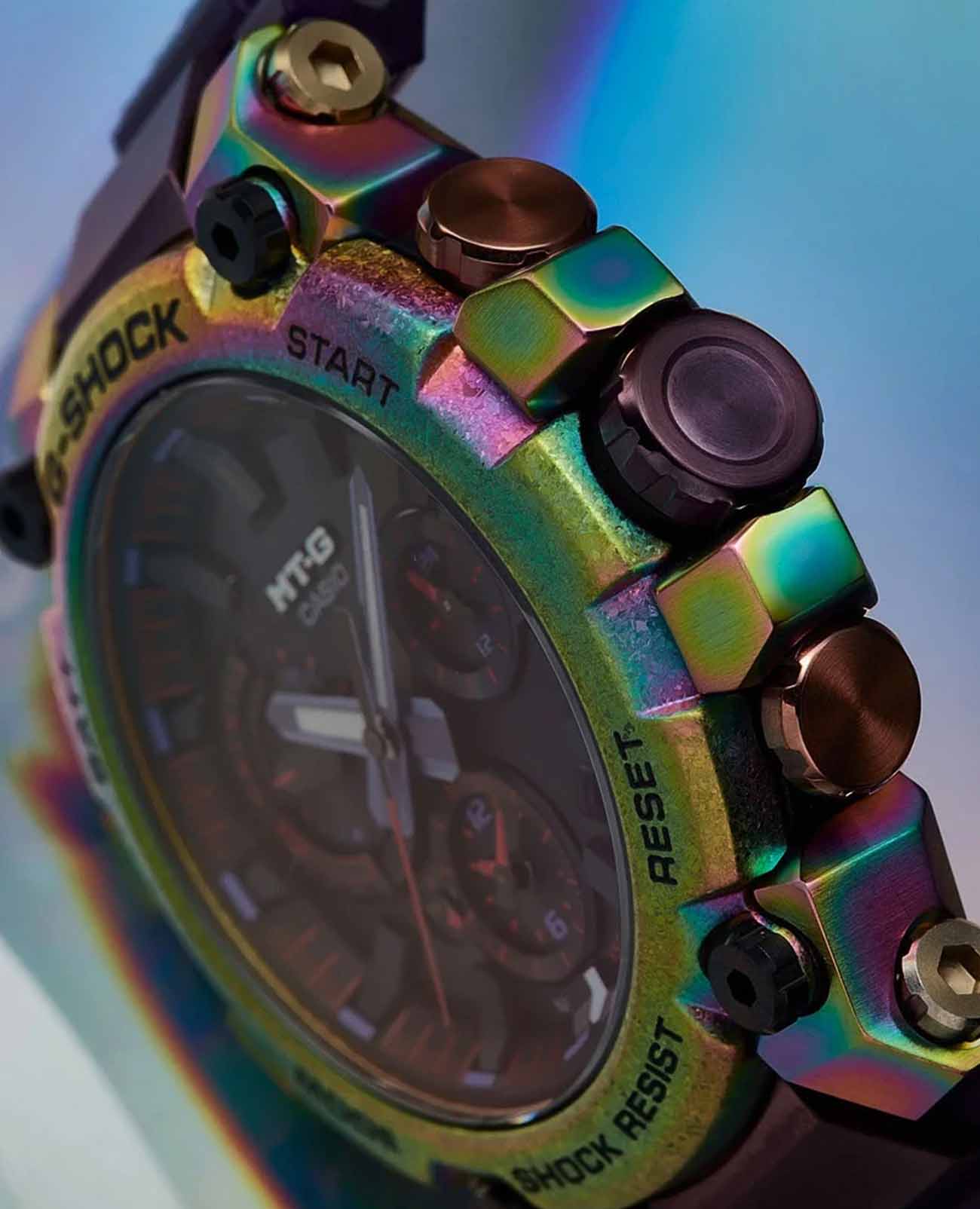 Casio Casio G-Shock MTG-B3000PRB-1A мужские часы черный циферблат на запястье