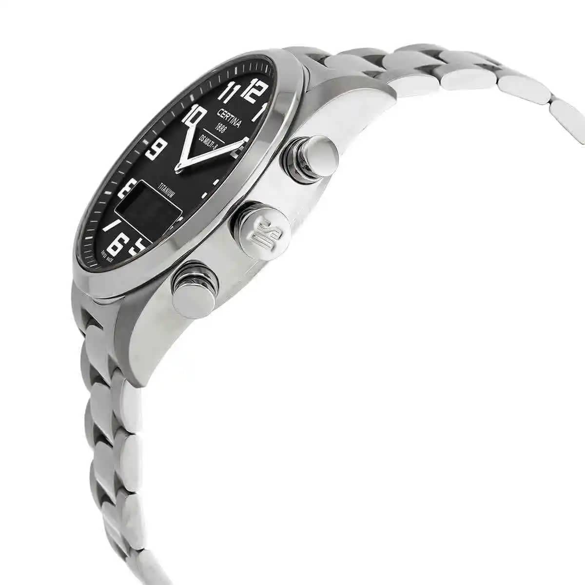 Certina Certina DS Multi C020.419.44.082.01 кварцевые мужские часы часы крупный план черный циферблата