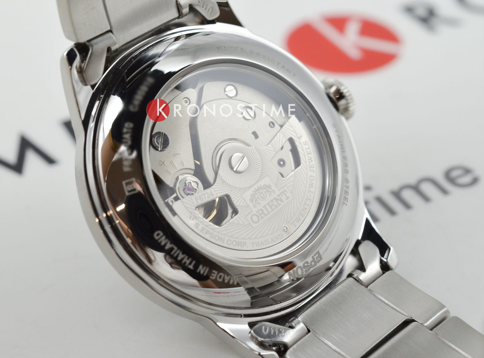 Orient Orient Automatic RA-AC0M09E (RN-AC0M09E)  - задняя крышка сталь металл корпуса, япония часы