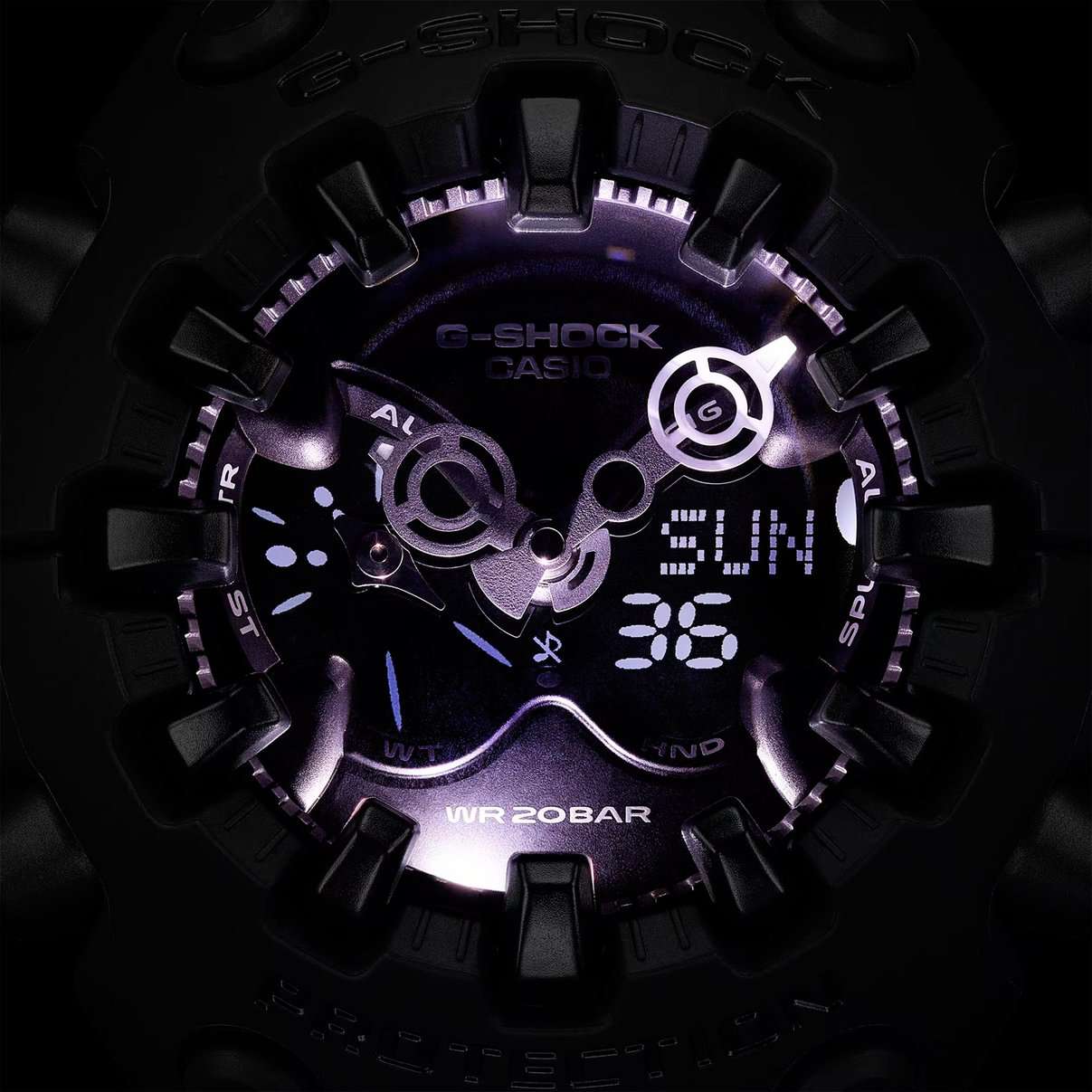 Casio Casio G-Shock GA-V01-1A электронные мужские часы часы крупный план черный циферблата