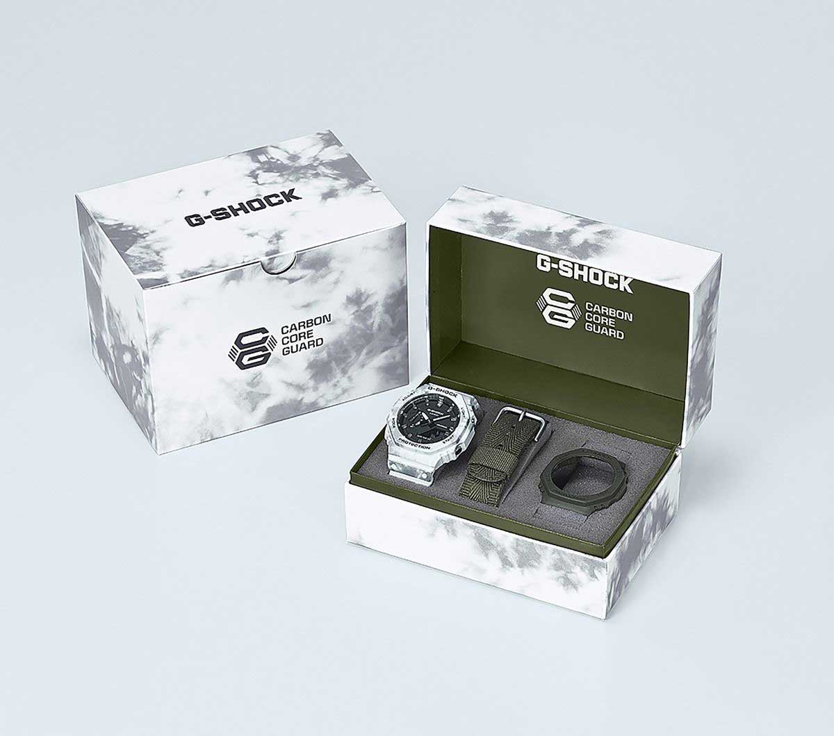 Casio Casio G-Shock Frozen Forest GAE-2100GC-7AER GAE-2100GC-7AER оригинальные мужские часы в комплекте с коробкой