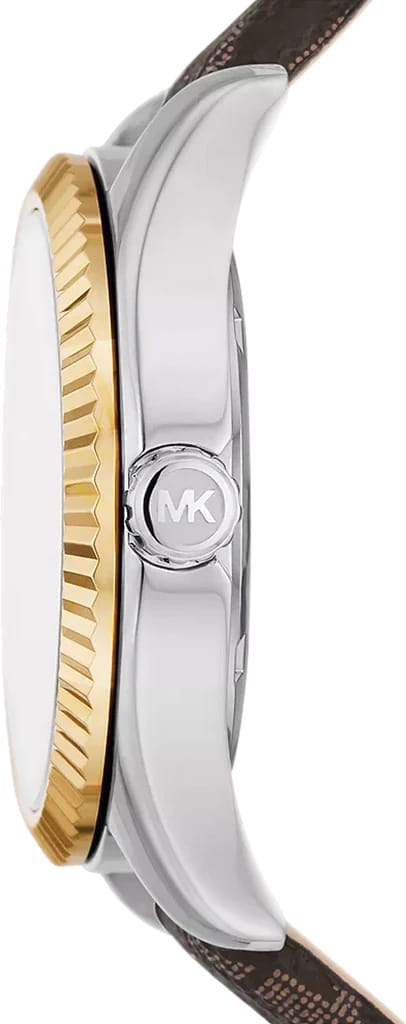 Michael Kors Michael Kors Lexington MK4745,  сша женские часы на браслете кожаный боковой вид