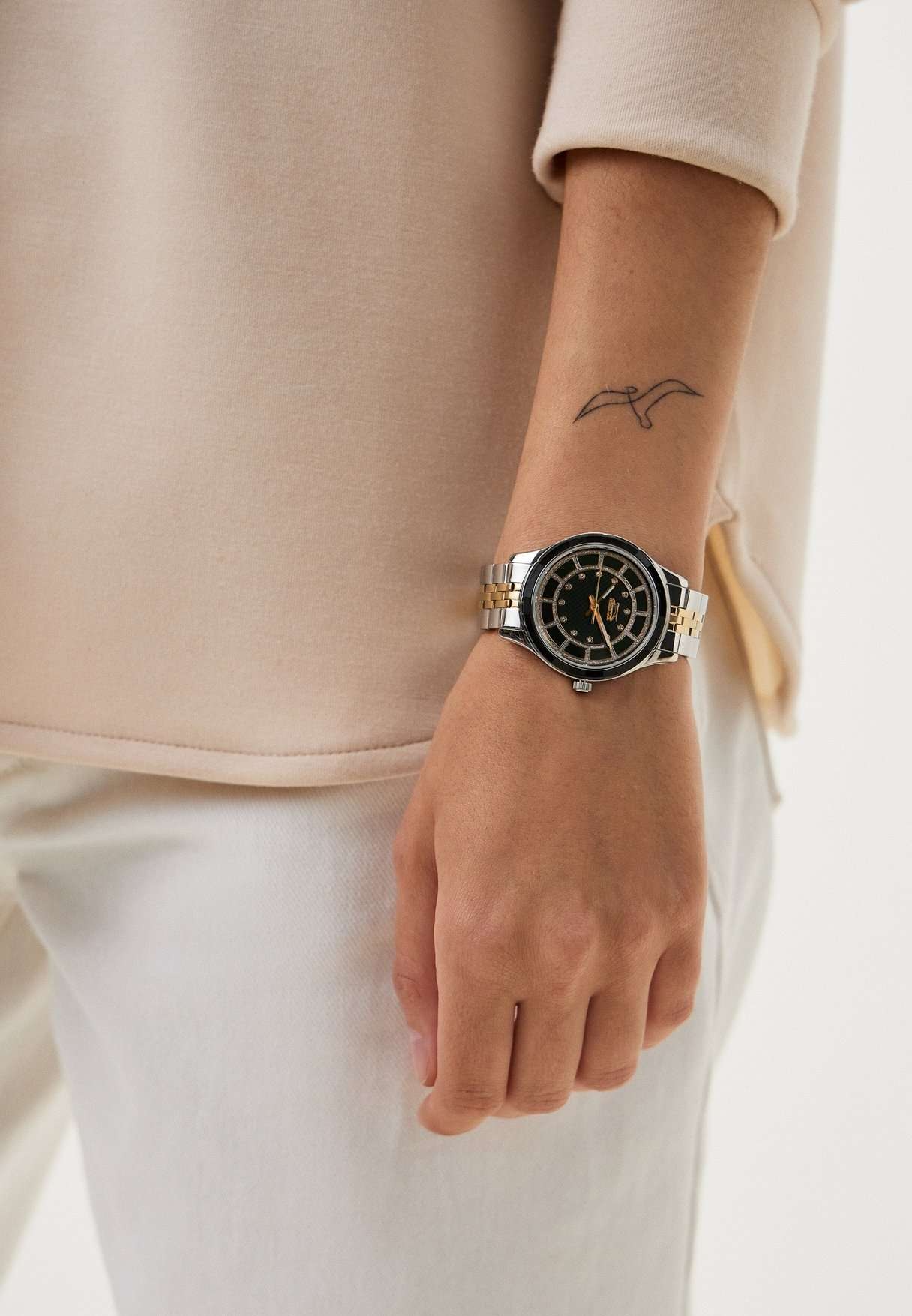 Slazenger Slazenger SL.09.2295.3.02 кварцевые женские часы часы крупный план зеленый циферблата