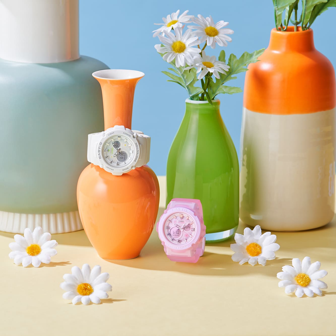 Casio Casio Baby-G BGA-270FL-4A, g-shock япония женские часы на браслете пластик боковой вид