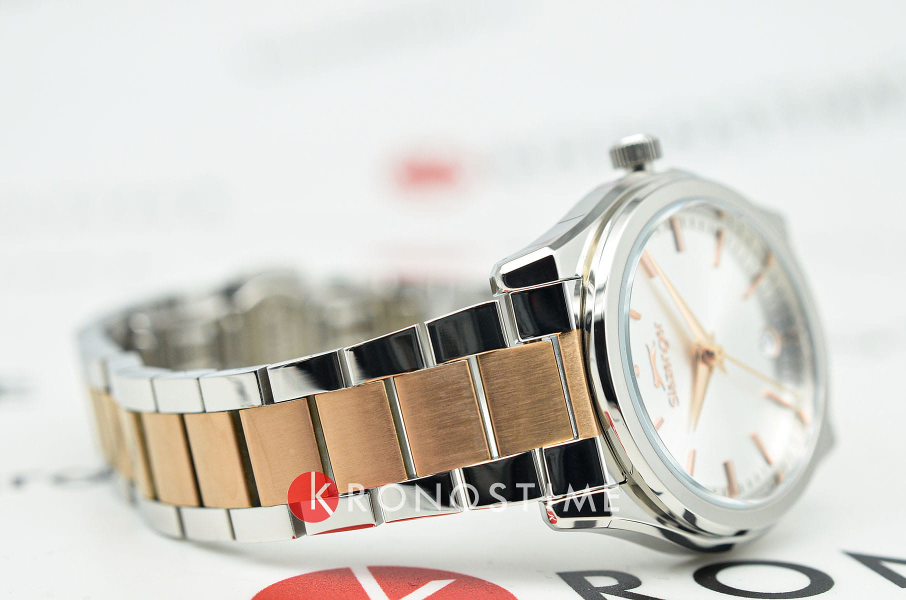 Slazenger Slazenger SL.09.2469.3.04,  англия женские часы на браслете суперметалл с ip покрытием боковой вид