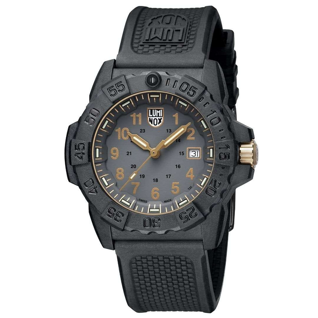 Luminox Luminox Navy SEAL 3500 XS.3508.GOLD , наручные мужские часы фото под углом