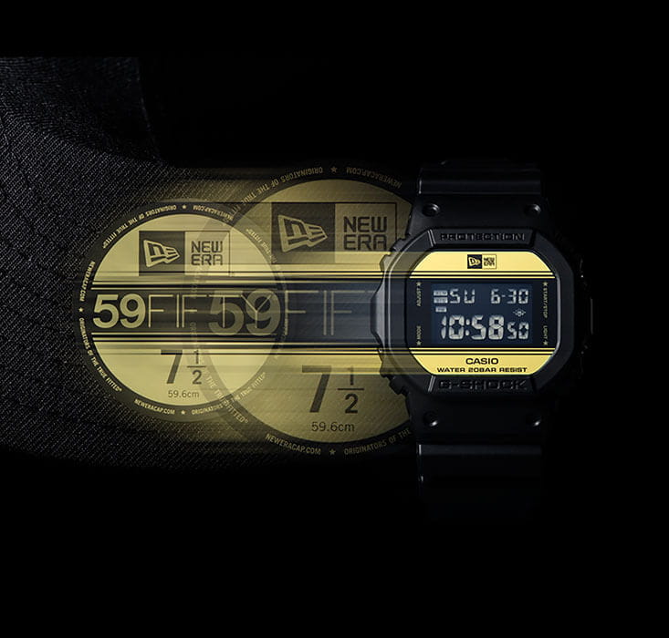 Casio Casio G-Shock DW-5600NE-1 мужские часы желтый циферблат на запястье