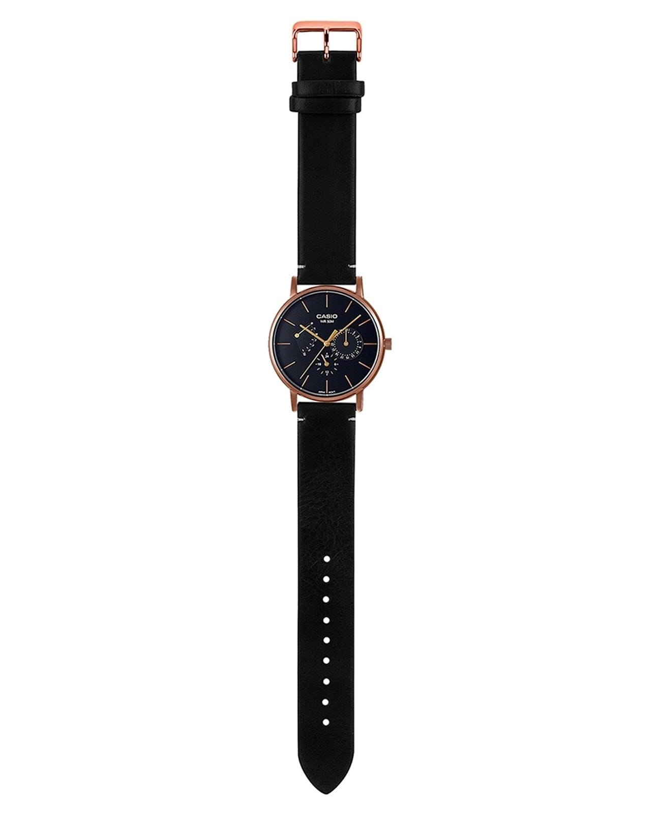 Casio Casio Collection MTP-E320RL-1E кварцевые мужские часы часы крупный план черный циферблата