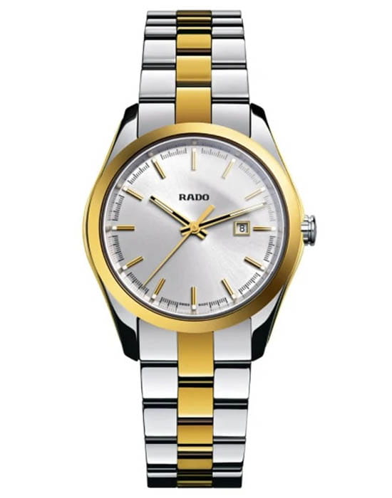 Rado Rado Hyperchrome Automatic R32975102  R32975102 кварцевые женские часы серебристый циферблат, браслет сталь + ceramos™ — вид спереди