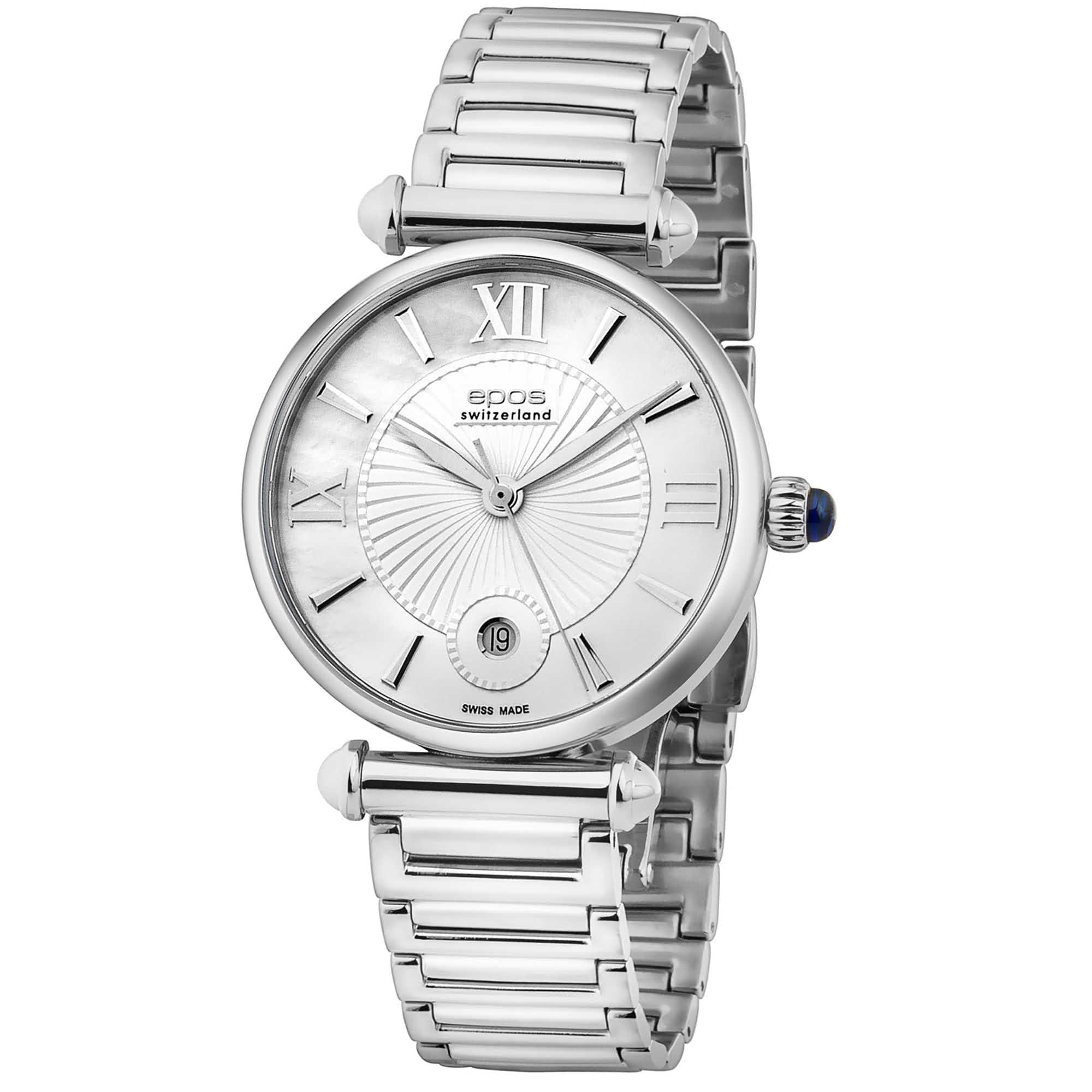 Epos Epos Quartz 8000.700.20.68.30  — детали корпуса и нержавеющая сталь