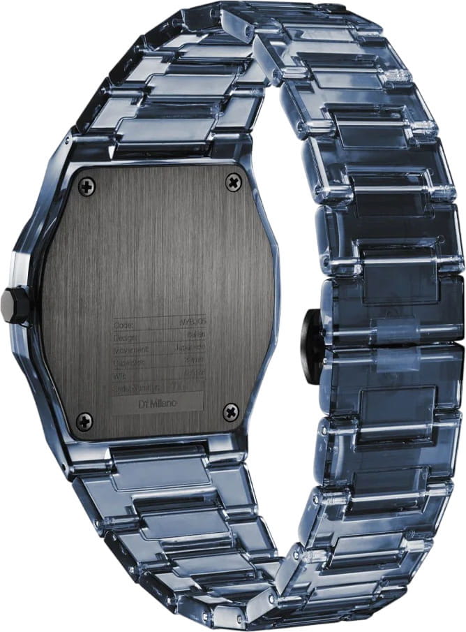 D1 Milano D1 Milano Nylon Exp_Cobalt NYBJ05 кварцевые мужские часы часы крупный план синий циферблата