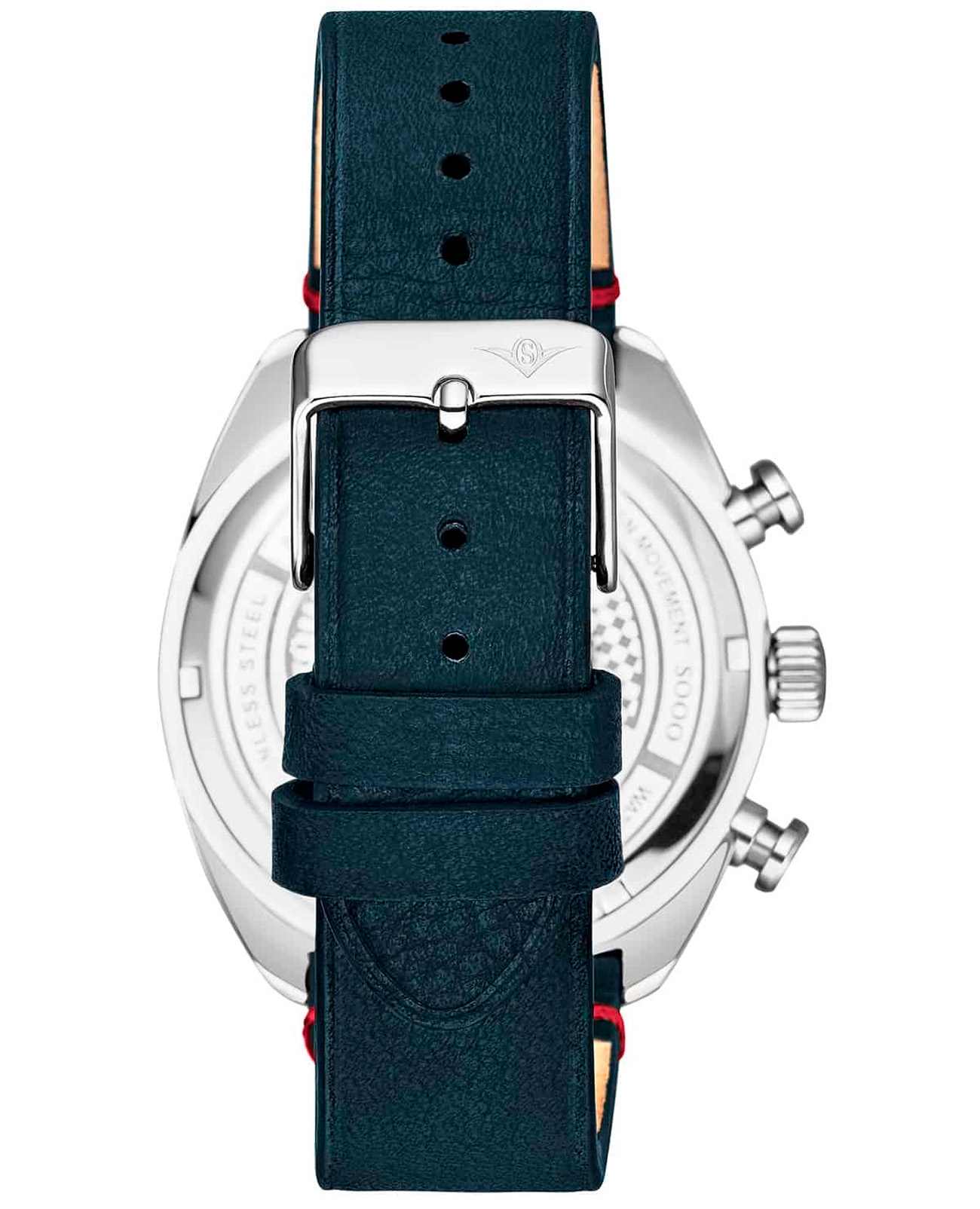 Stuhrling Stuhrling Monaco 1000.02,  сша мужские часы на браслете кожаный боковой вид