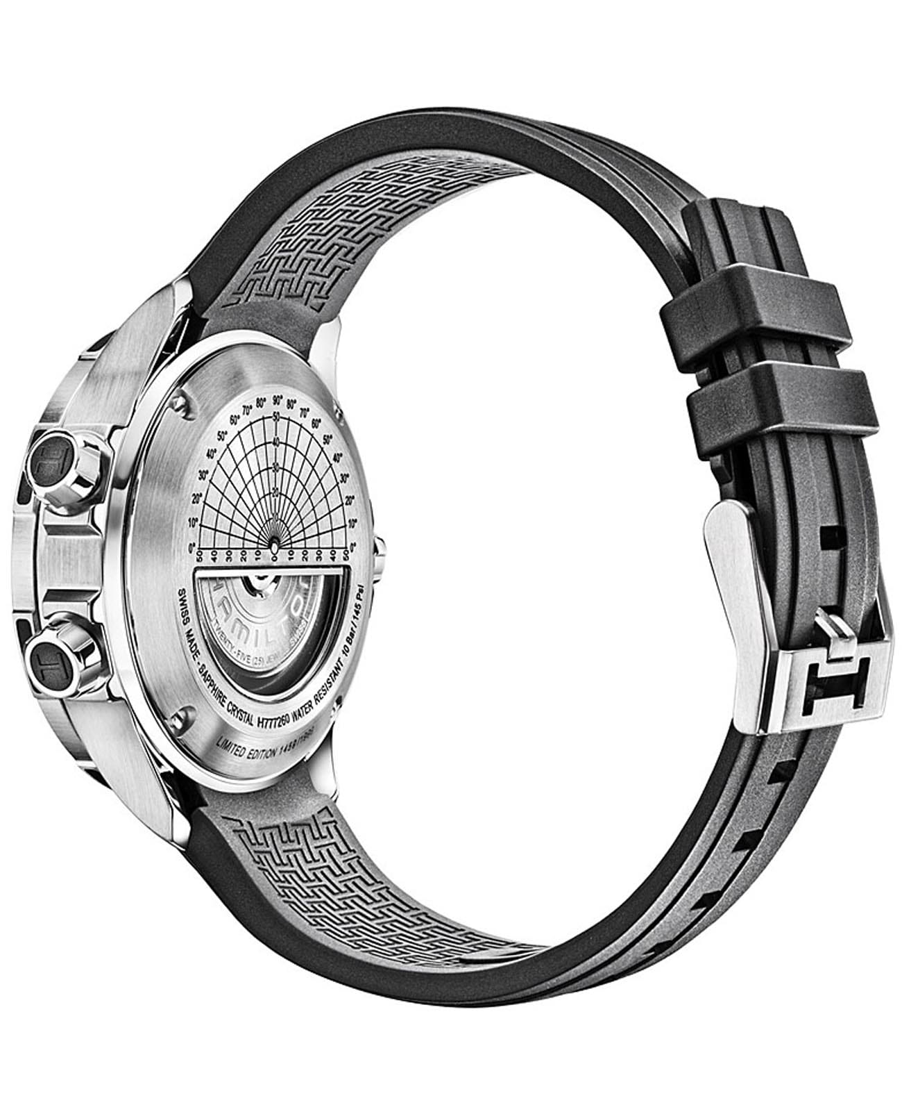 Оригинальные часы Hamilton Hamilton Khaki Aviation X-Wind Auto Chrono H77726351 механические калибр механизма h-21 общий вид