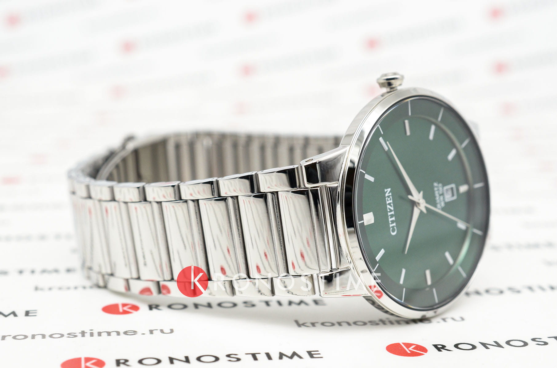 Citizen Citizen Basic BI5120-51X, tsuyosa япония мужские часы на браслете нержавеющая сталь боковой вид