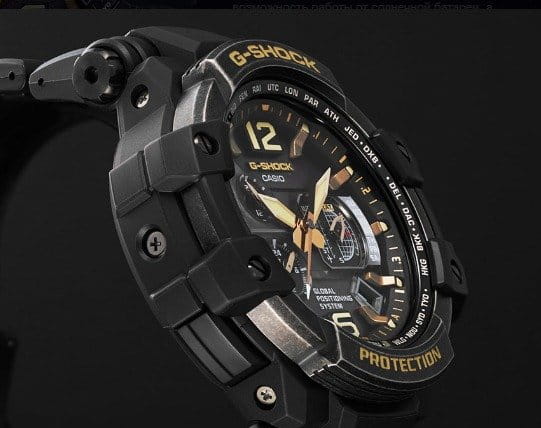 Casio Casio G-Shock GPW-1000VFC-1A электронные мужские часы часы крупный план черный циферблата