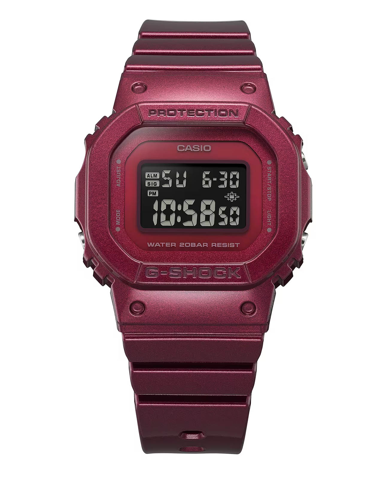 Casio GMD-S5600RB-4 женские часы застежка крупным планом