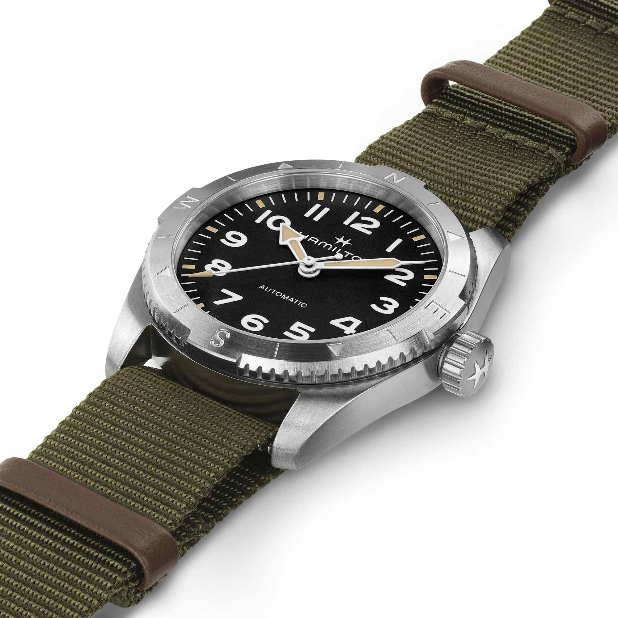 Hamilton Hamilton Khaki Field Expedition Auto H70225931, khaki field швейцария женские часы на браслете тканевый боковой вид