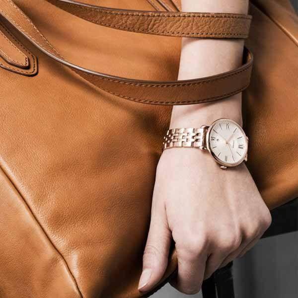 Оригинальные часы Fossil Fossil Carlie  ES3546 кварцевые калибр механизма  общий вид