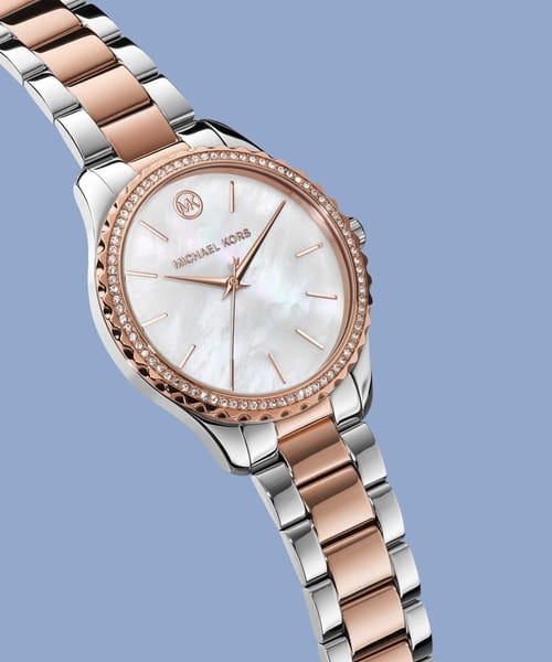 Michael Kors Michael Kors Layton MK6849 женские часы перламутровый циферблат на запястье