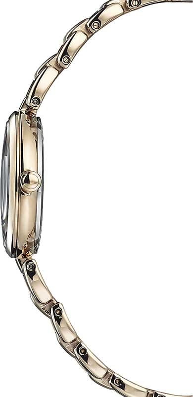Citizen Citizen Elegance EM0533-82Y,  япония женские часы на браслете нержавеющая сталь с ip-покрытием боковой вид