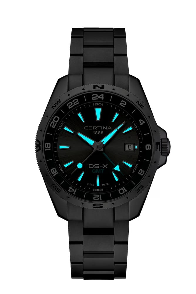 Certina Certina DS-X GMT C047.452.11.081.00 DS-X GMT, наручные мужские часы фото под углом