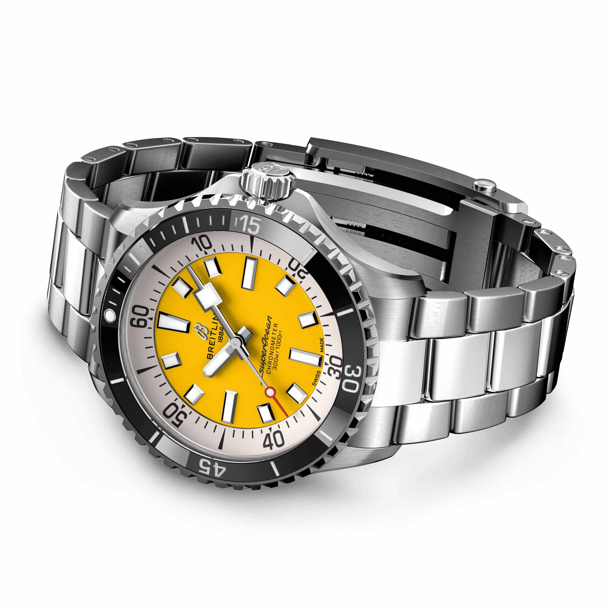 Breitling Breitling Superocean Automatic 42 A17375211I1A1, superocean швейцария мужские часы на браслете нержавеющая сталь боковой вид
