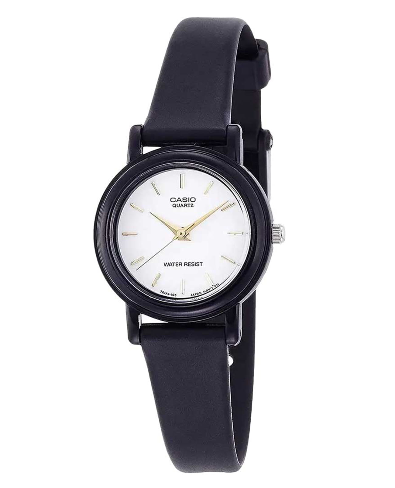 Casio Casio Collection LQ-139EMV-7AL  LQ-139EMV-7AL кварцевые женские часы белый циферблат, браслет пластик — вид спереди