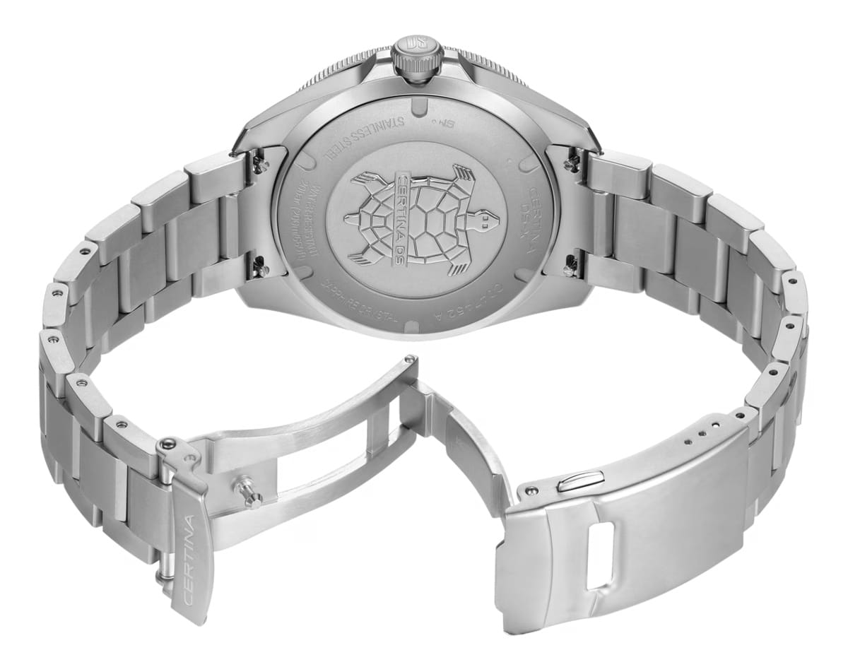 Certina Certina DS-X GMT C047.452.11.081.01, sport швейцария мужские часы на браслете нержавеющая сталь 316l боковой вид