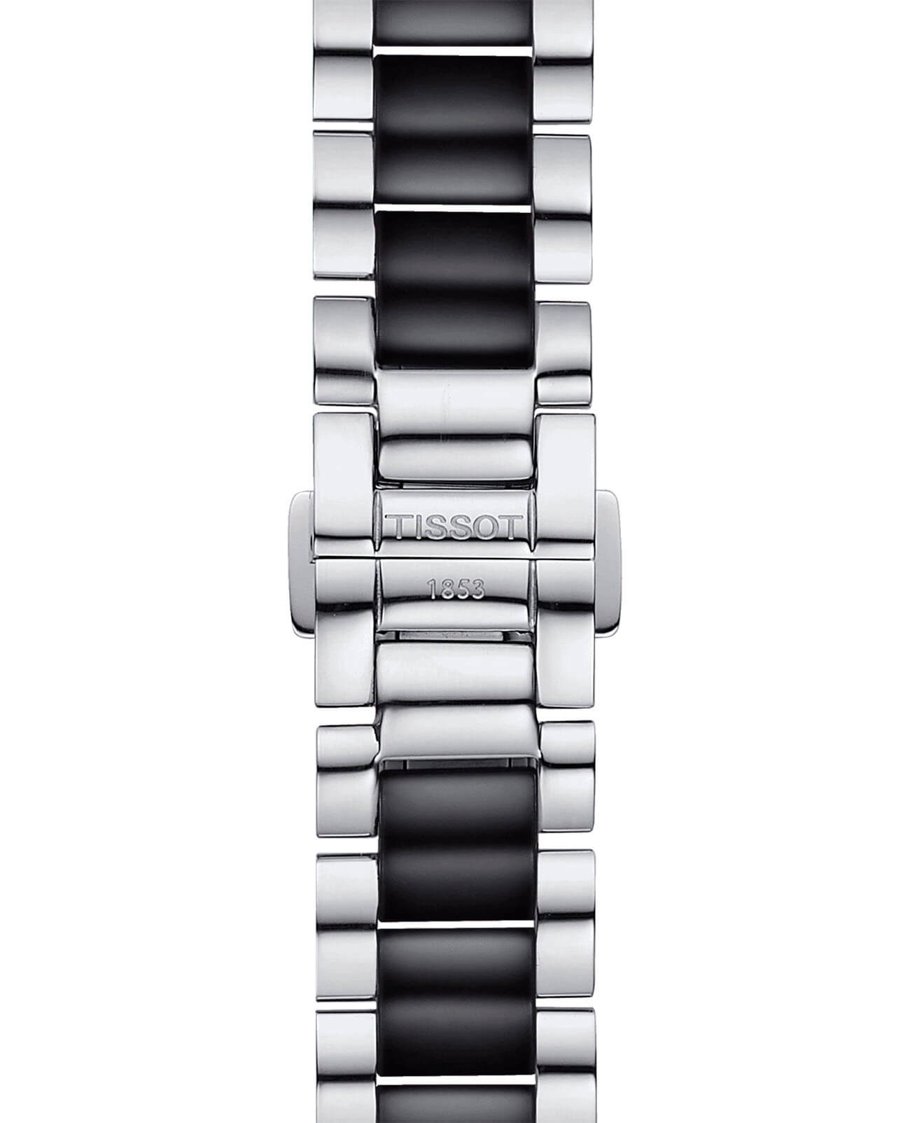 Tissot Tissot Cera T064.210.22.051.00, t-lady швейцария женские часы на браслете сталь + керамические вставки боковой вид