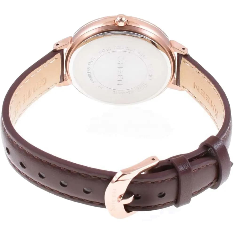 Casio Casio Sheen SHE-4052PGL-4AUEF, sheen япония женские часы на браслете кожаный боковой вид
