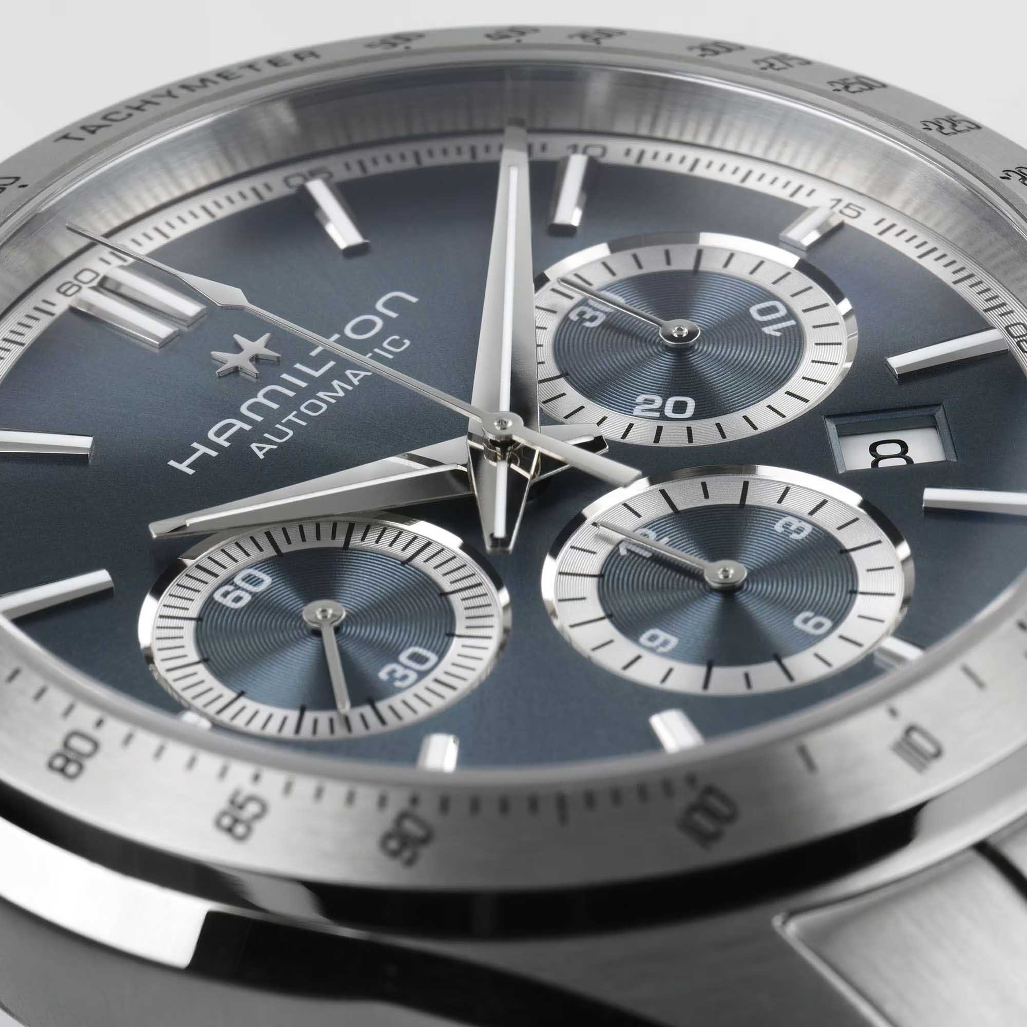 Hamilton Hamilton Jazzmaster Performer Auto Chrono H36656140 , наручные мужские часы фото под углом