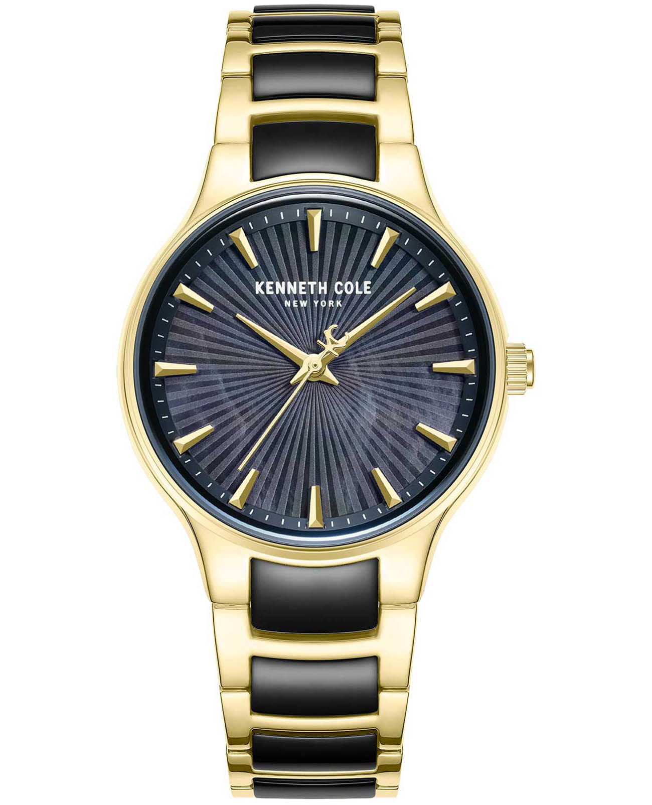 Kenneth Cole Kenneth Cole Modern Classic KCWLG0087701  KCWLG0087701 кварцевые женские часы черный циферблат, браслет нержавеющая сталь с ip-покрытием — вид спереди