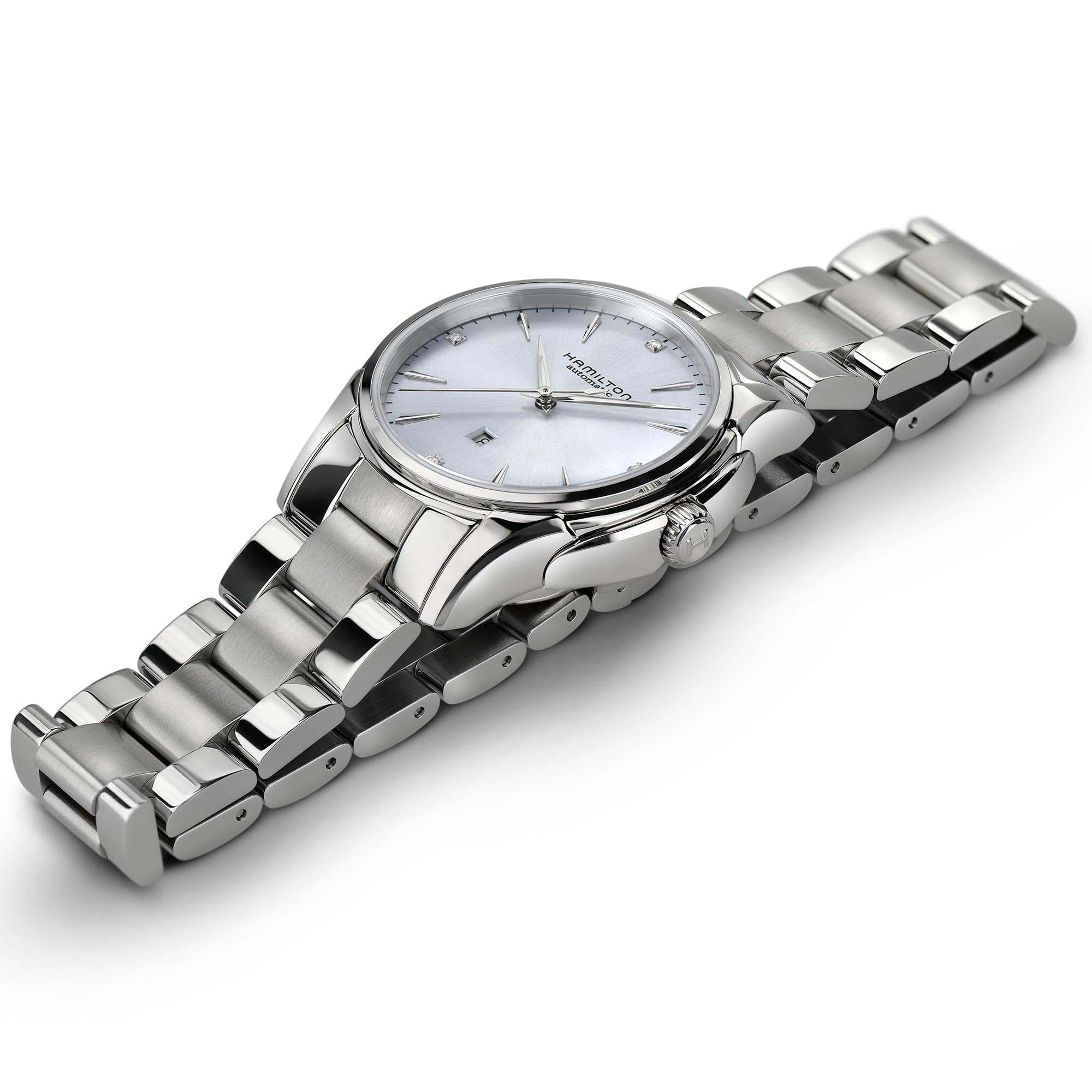 Hamilton Hamilton Jazzmaster Lady Auto H32315142, jazzmaster швейцария женские часы на браслете нержавеющая сталь боковой вид