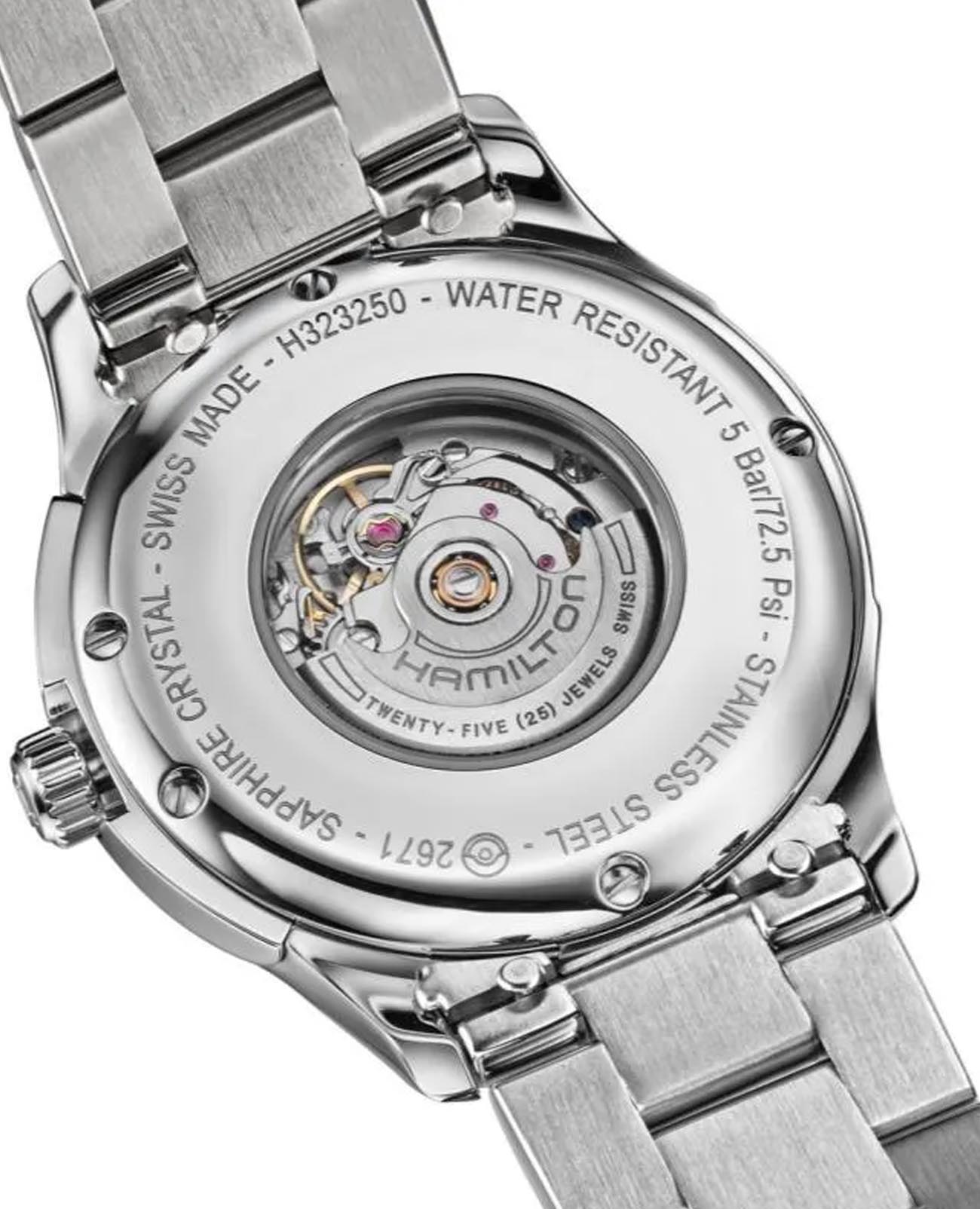 Hamilton Hamilton Jazzmaster Lady Auto H32315131, jazzmaster швейцария женские часы на браслете нержавеющая сталь боковой вид