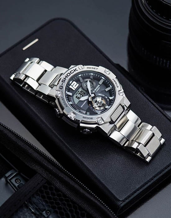 Casio Casio G-Shock GST-B300SD-1A GST G-Steel - задняя крышка сталь карбон корпуса, япония часы