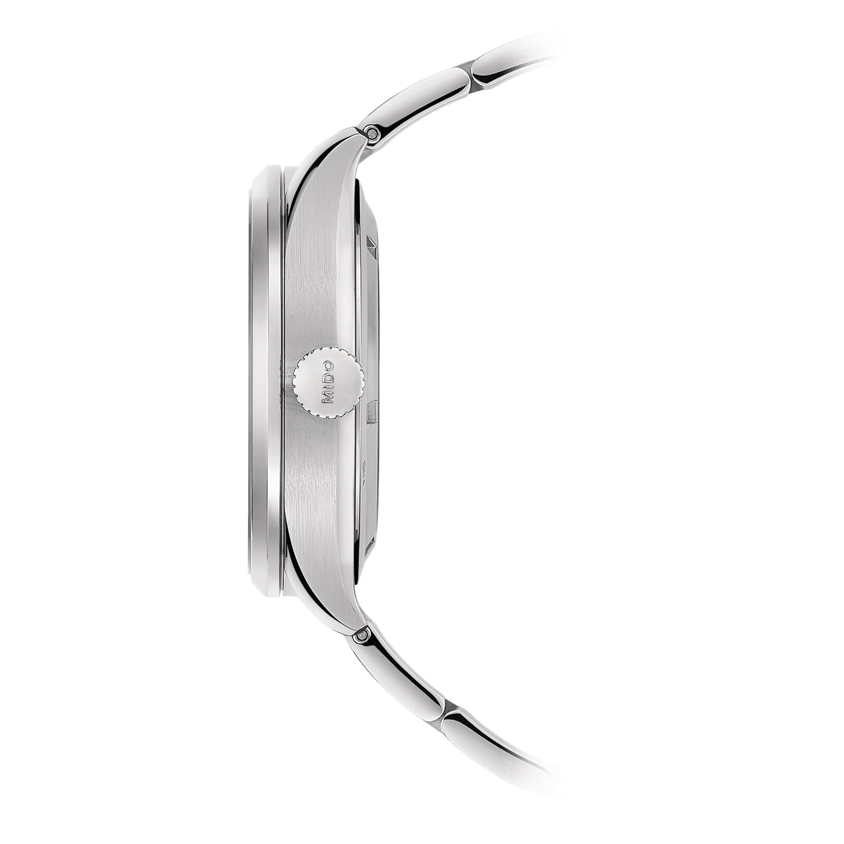 Mido Mido Multifort Dual Time M038.429.11.041.00, multifort швейцария мужские часы на браслете нержавеющая сталь боковой вид