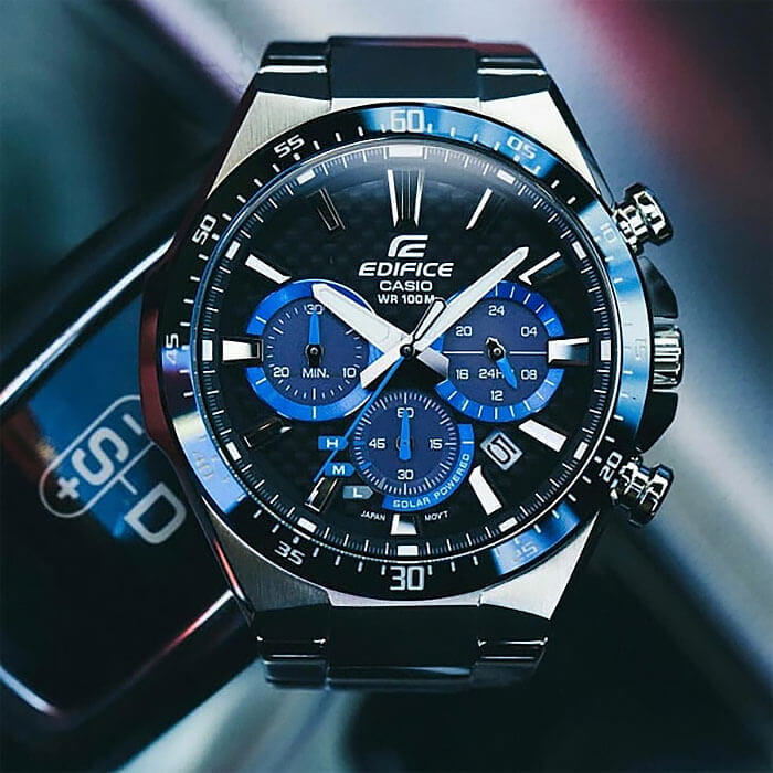 Casio Casio Edifice EFS-S520CDB-1B EFS, наручные мужские часы фото под углом