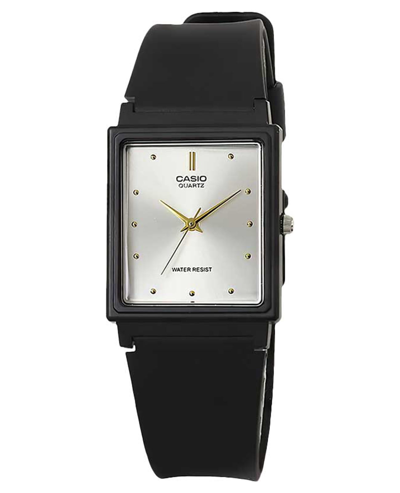 Casio Casio Collection MQ-38-7A  MQ-38-7A кварцевые мужские часы серебристый циферблат, браслет пластик — вид спереди