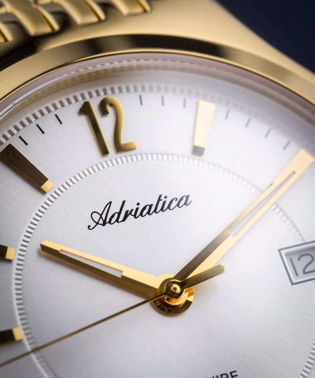 Adriatica Adriatica Premiere A8296.1153Q мужские часы серебристый циферблат на запястье