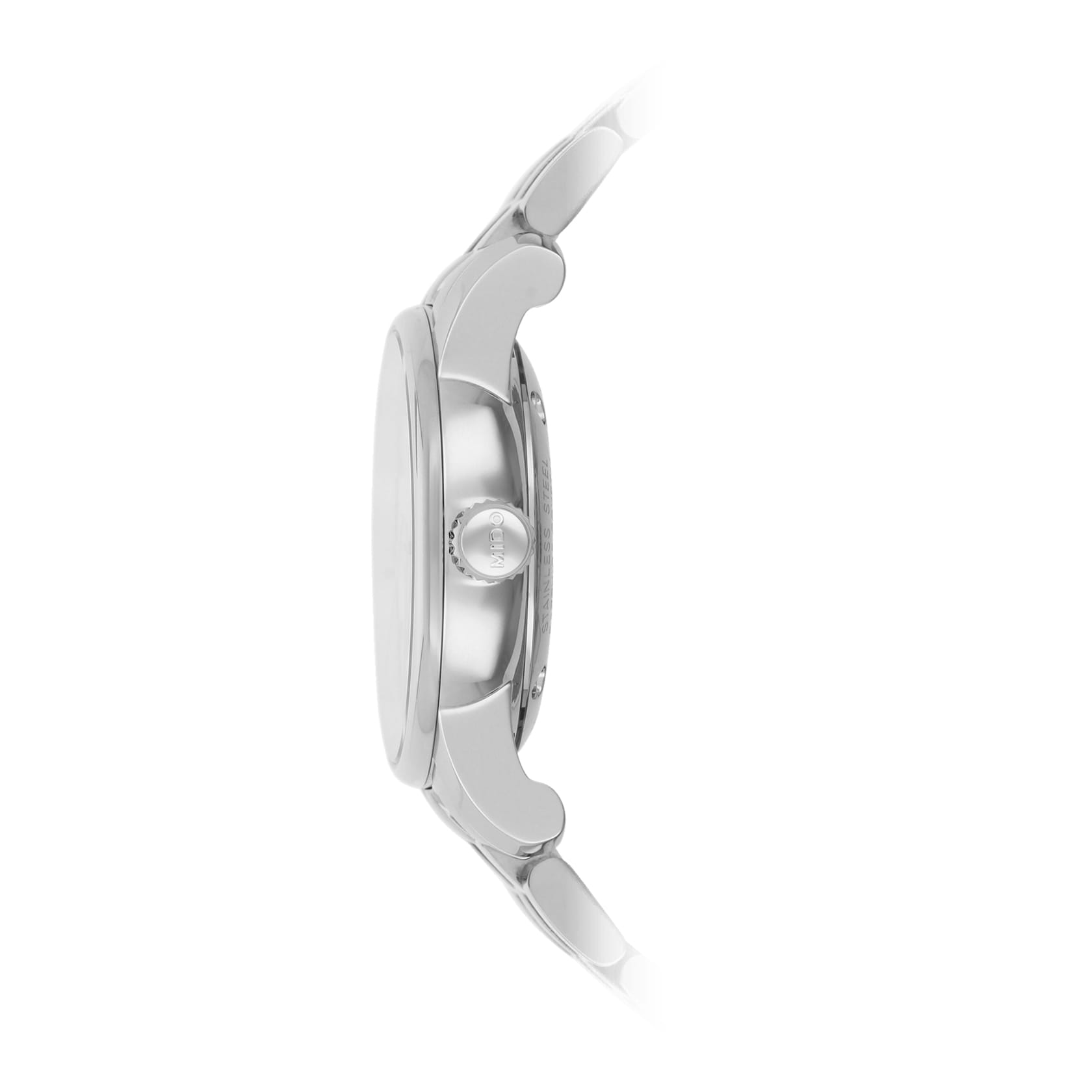 Mido Mido Baroncelli Midnight Blue Lady M7600.4.15.1, baroncelli швейцария женские часы на браслете нержавеющая сталь боковой вид